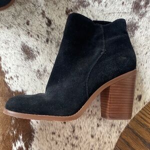 Sole Society Black Suede Booties